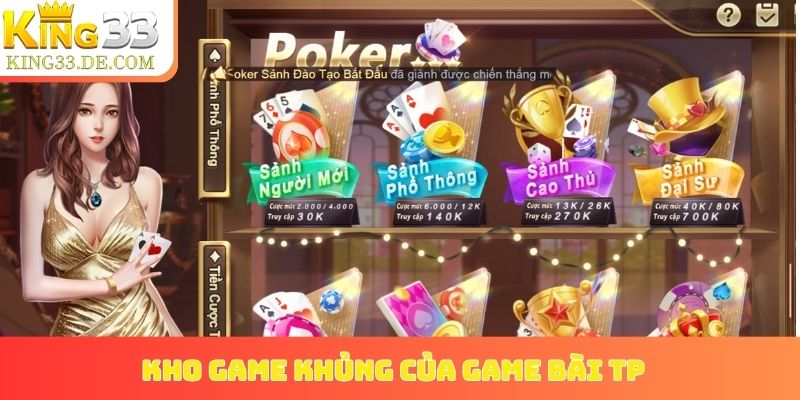 Kho game khủng của game bài TP