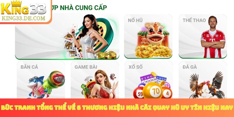 Bức tranh tổng thể về 6 thương hiệu nhà cái quay hũ uy tín hiệu nay