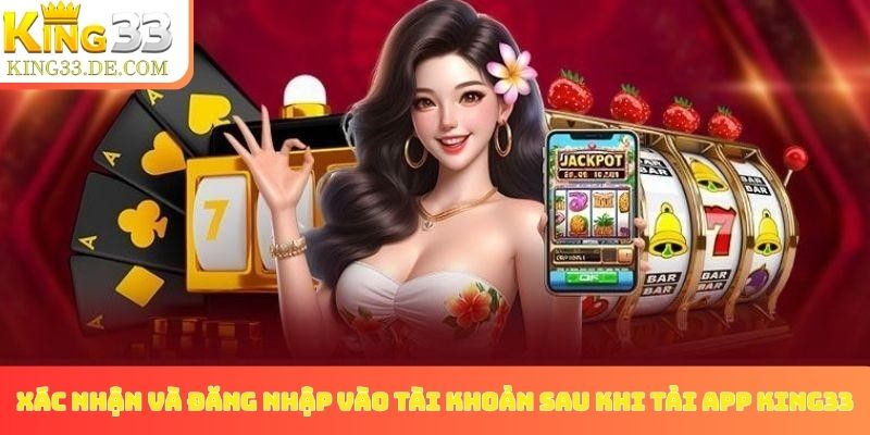 Xác nhận và đăng nhập vào tài khoản sau khi tải app King33